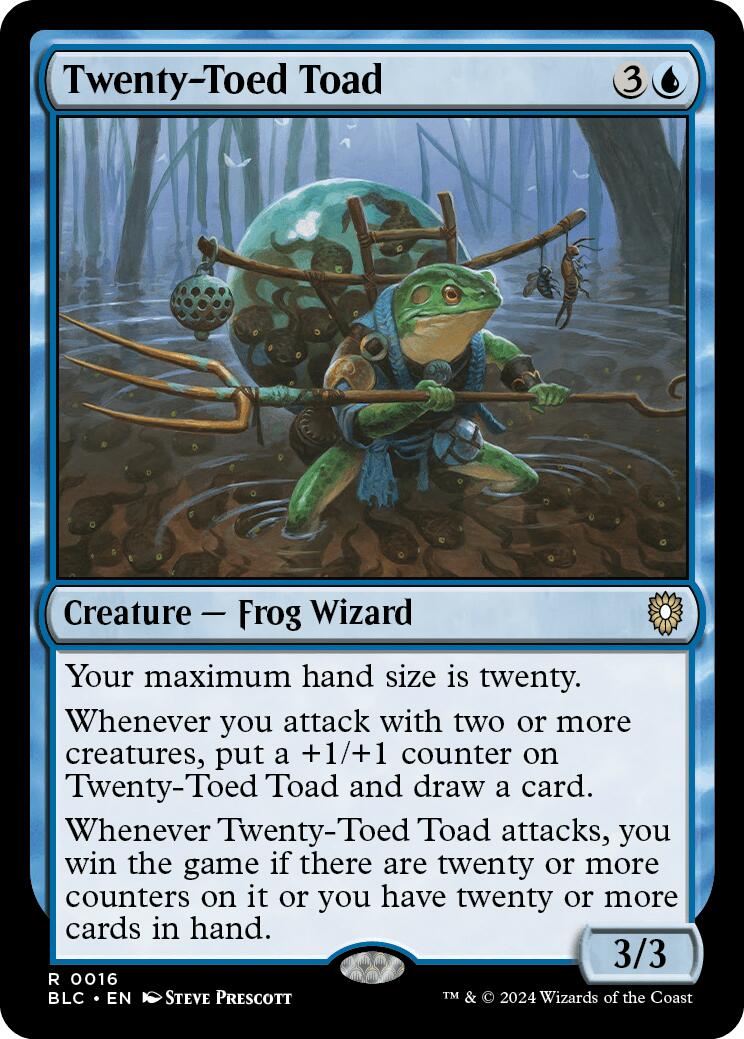 Twenty-Toed Toad [Bloomburrow Commander] | Exor Games Summserside