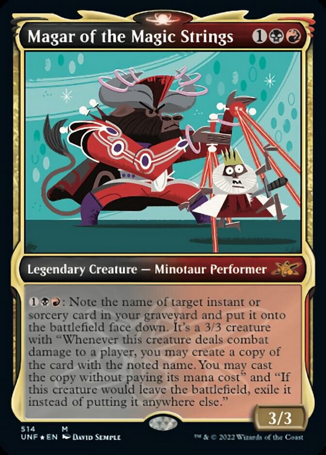 Magar of the Magic Strings (Showcase) (Galaxy Foil) [Unfinity] | Exor Games Summserside