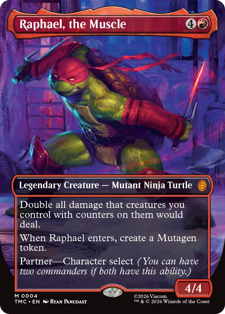 Raphael, the Muscle (Borderless) [Teenage Mutant Ninja Turtles Commander] | Exor Games Summserside