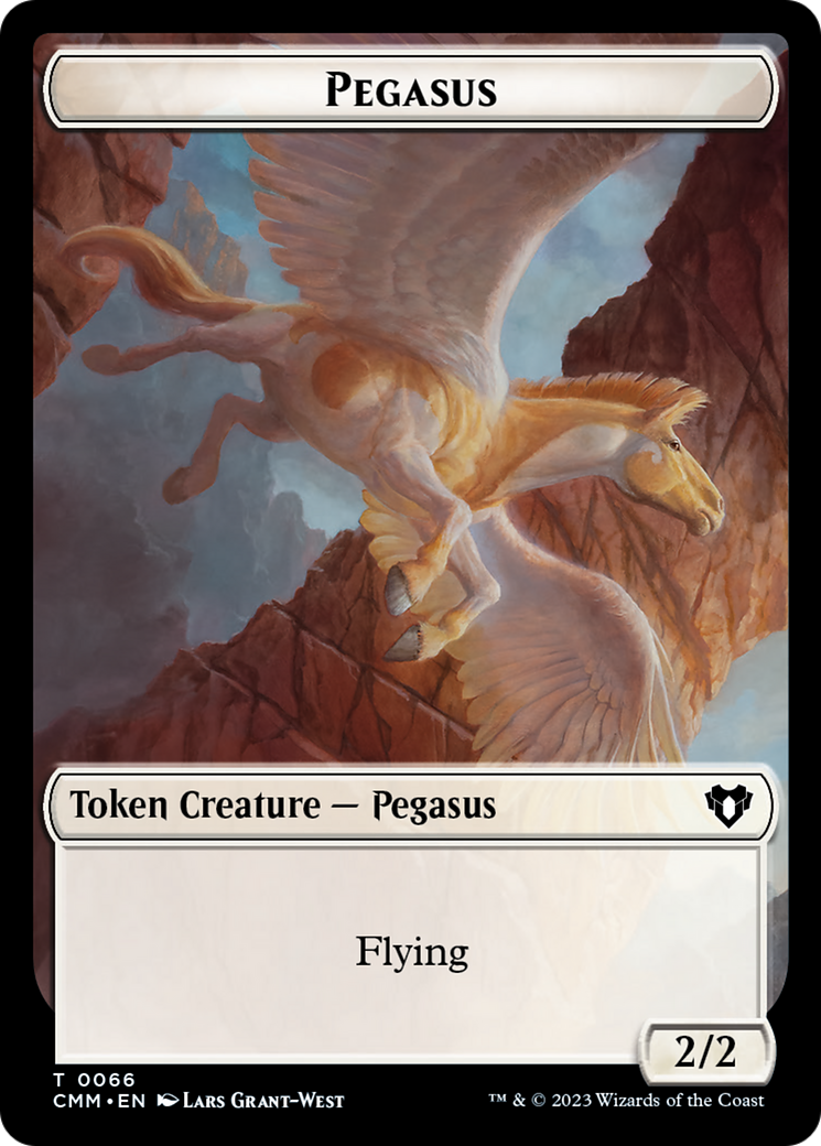 Copy (54) // Pegasus Double-Sided Token [Commander Masters Tokens] | Exor Games Summserside