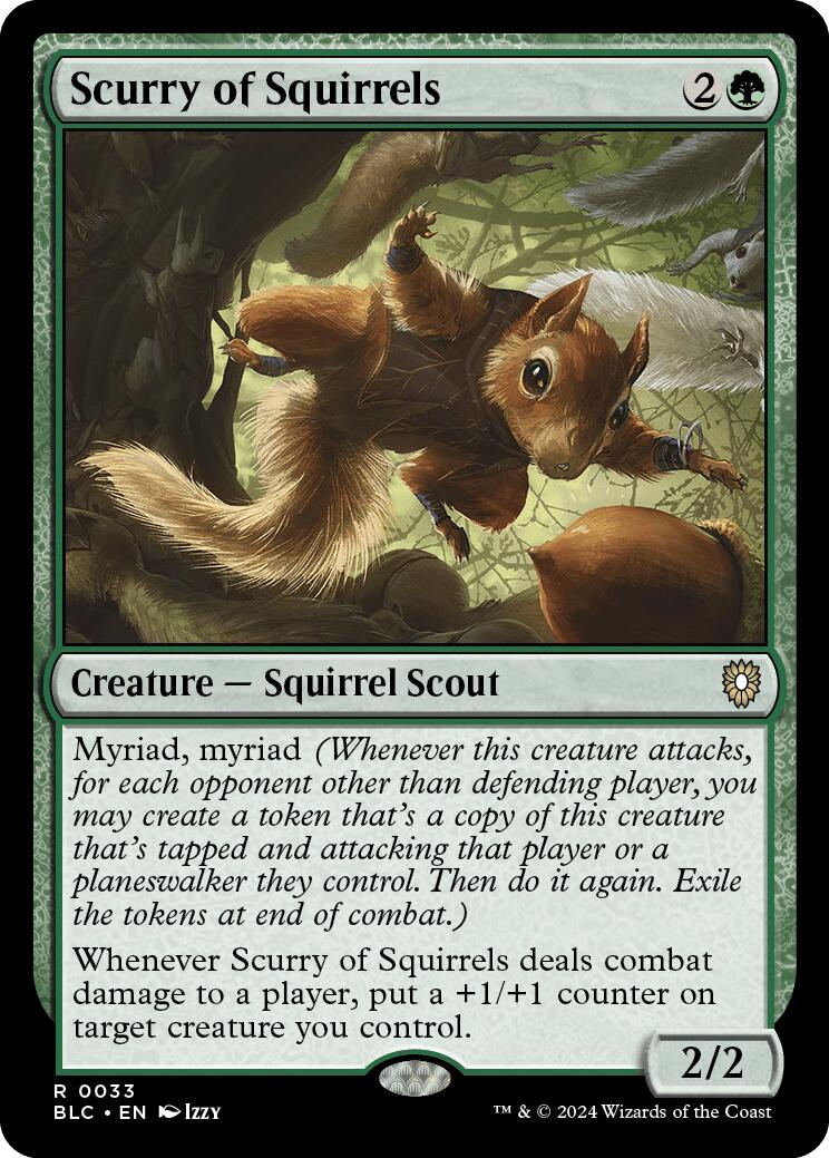 Scurry of Squirrels [Bloomburrow Commander] | Exor Games Summserside