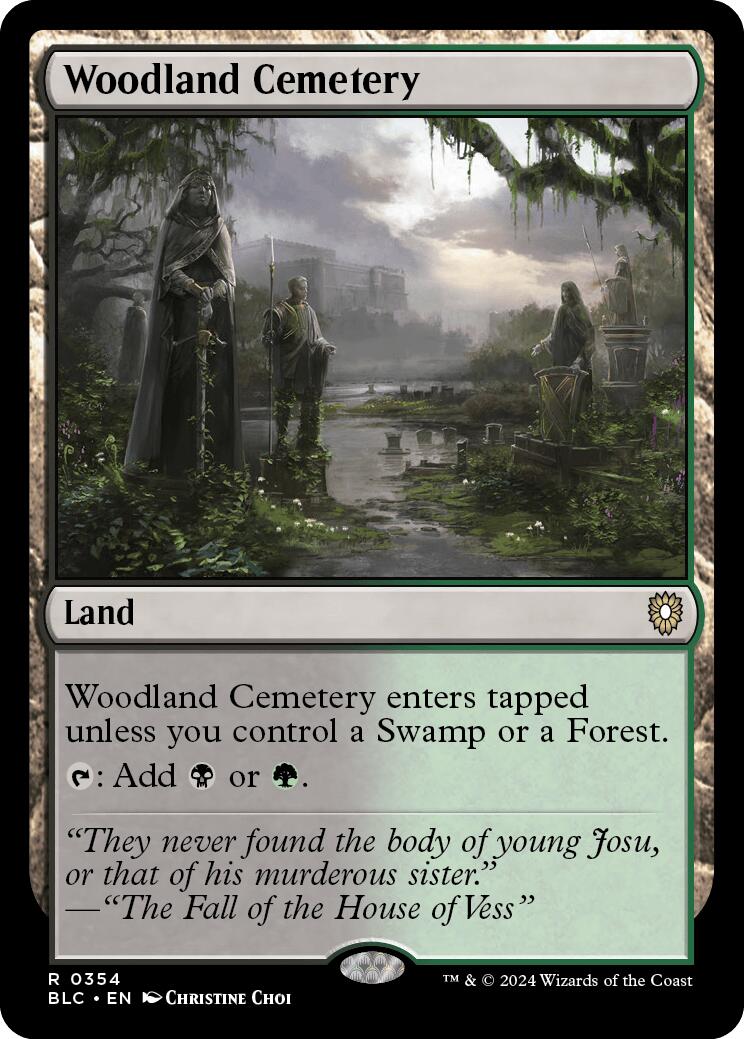 Woodland Cemetery [Bloomburrow Commander] | Exor Games Summserside