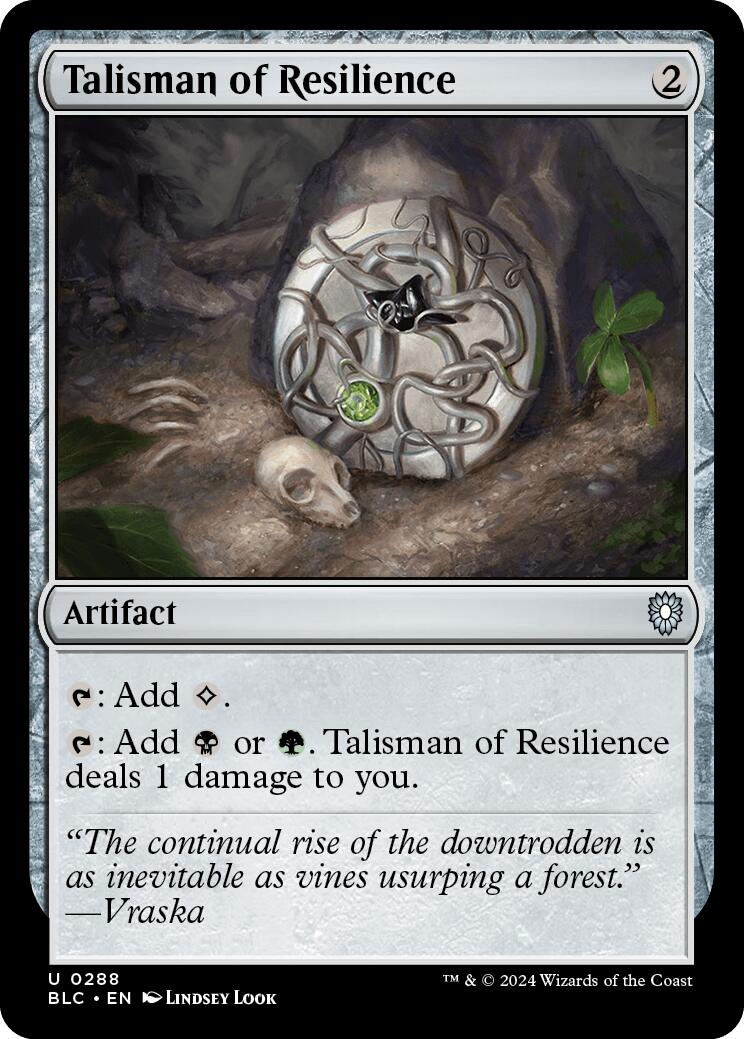 Talisman of Resilience [Bloomburrow Commander] | Exor Games Summserside