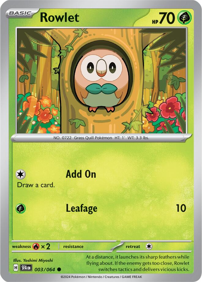 Rowlet (003/064) [Scarlet & Violet: Shrouded Fable] | Exor Games Summserside