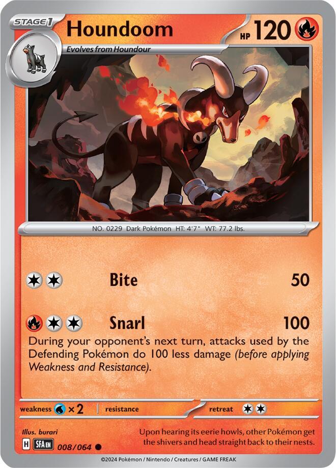 Houndoom (008/064) [Scarlet & Violet: Shrouded Fable] | Exor Games Summserside