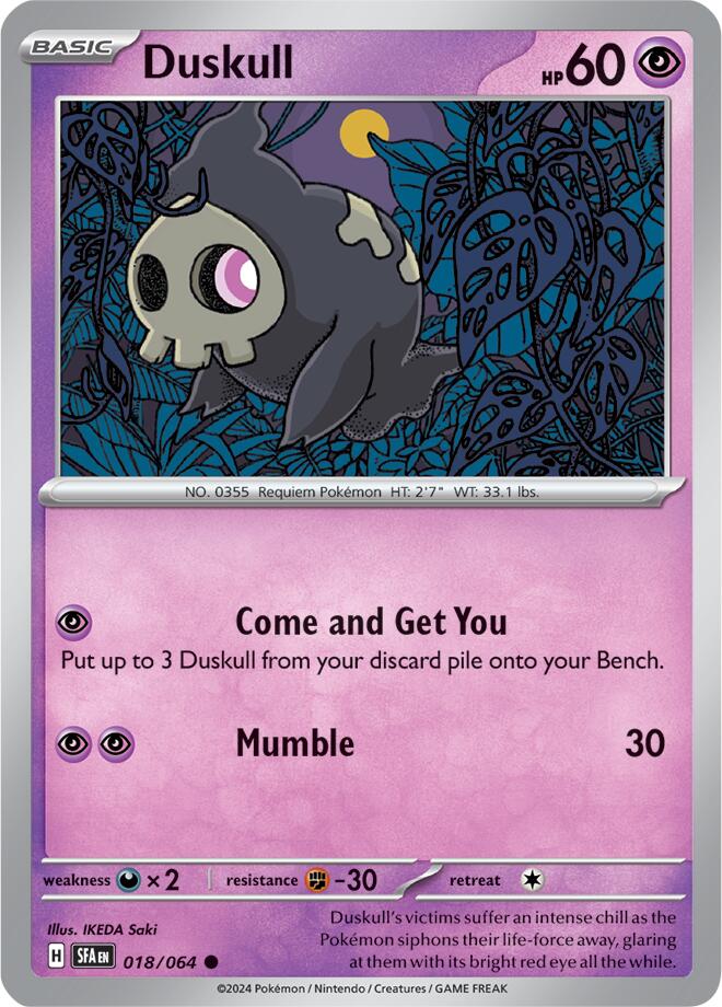 Duskull (018/064) [Scarlet & Violet: Shrouded Fable] | Exor Games Summserside