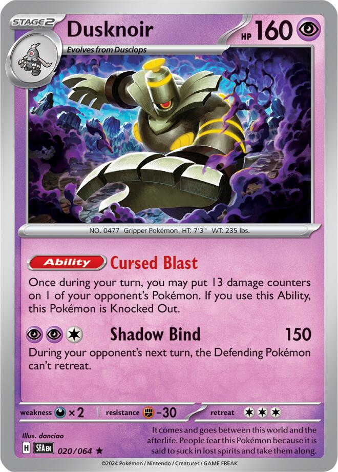 Dusknoir (020/064) [Scarlet & Violet: Shrouded Fable] | Exor Games Summserside