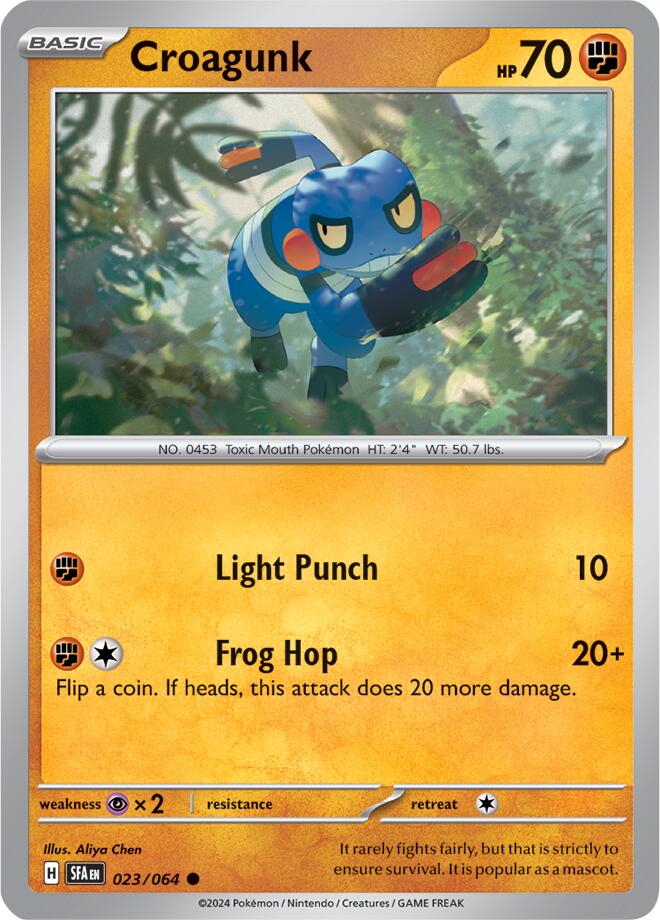 Croagunk (023/064) [Scarlet & Violet: Shrouded Fable] | Exor Games Summserside