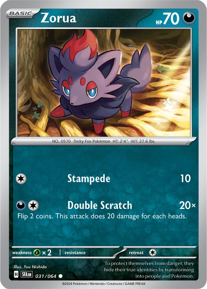 Zorua (031/064) [Scarlet & Violet: Shrouded Fable] | Exor Games Summserside