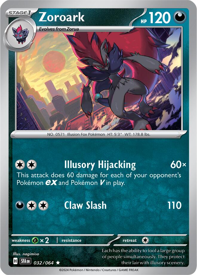 Zoroark (032/064) [Scarlet & Violet: Shrouded Fable] | Exor Games Summserside