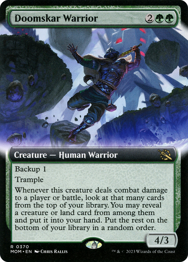 Doomskar Warrior (Extended Art) [March of the Machine] | Exor Games Summserside