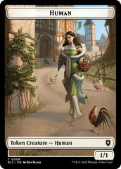 Human // Soldier Double-Sided Token [Bloomburrow Commander Tokens] | Exor Games Summserside