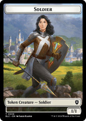 Soldier // Citizen Double-Sided Token [Bloomburrow Commander Tokens] | Exor Games Summserside