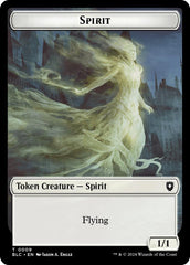 Spirit // Faerie Double-Sided Token [Bloomburrow Commander Tokens] | Exor Games Summserside