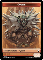 Goblin // Thopter Double-Sided Token [Bloomburrow Commander Tokens] | Exor Games Summserside