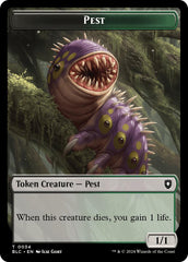 Pest // Shapeshifter Double-Sided Token [Bloomburrow Commander Tokens] | Exor Games Summserside