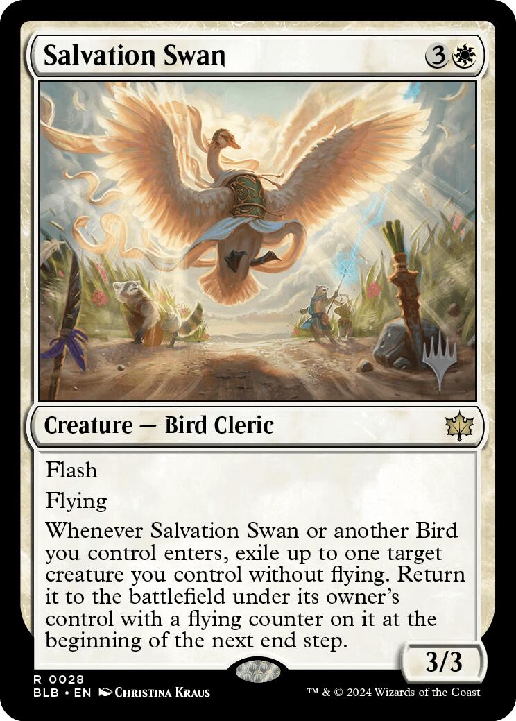 Salvation Swan (Promo Pack) [Bloomburrow Promos] | Exor Games Summserside