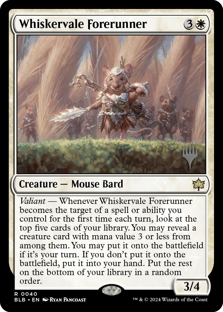 Whiskervale Forerunner (Promo Pack) [Bloomburrow Promos] | Exor Games Summserside