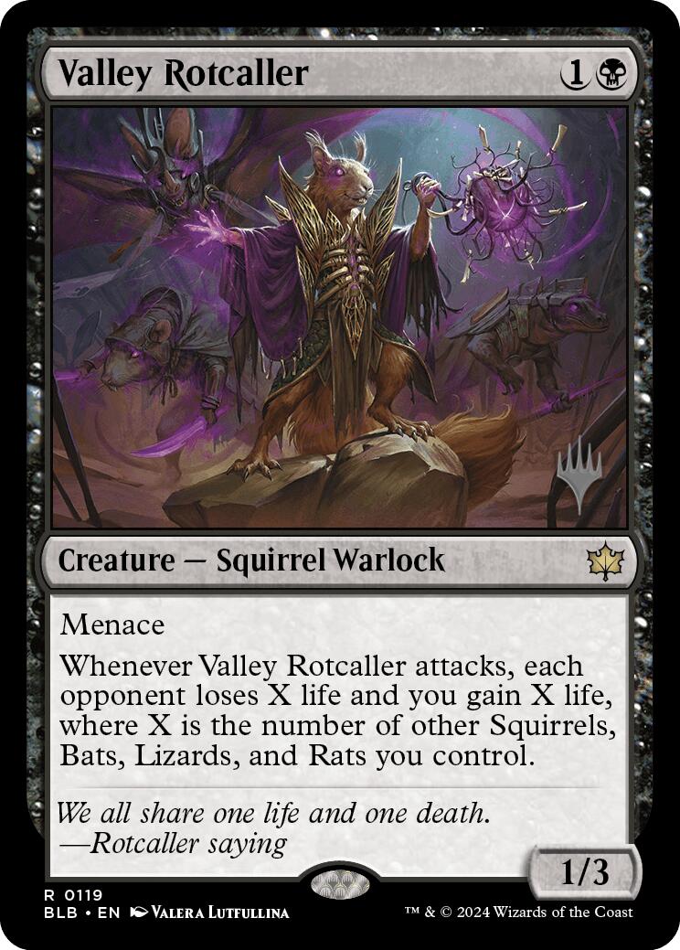 Valley Rotcaller (Promo Pack) [Bloomburrow Promos] | Exor Games Summserside