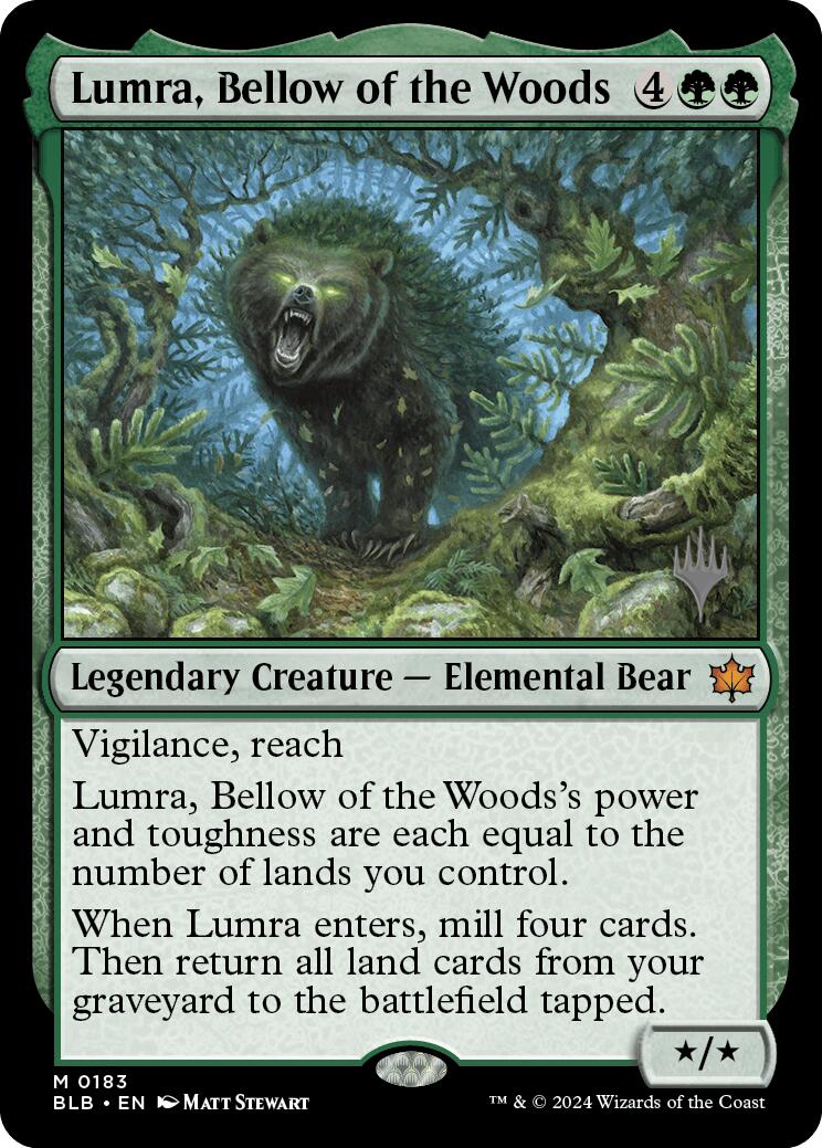 Lumra, Bellow of the Woods (Promo Pack) [Bloomburrow Promos] | Exor Games Summserside