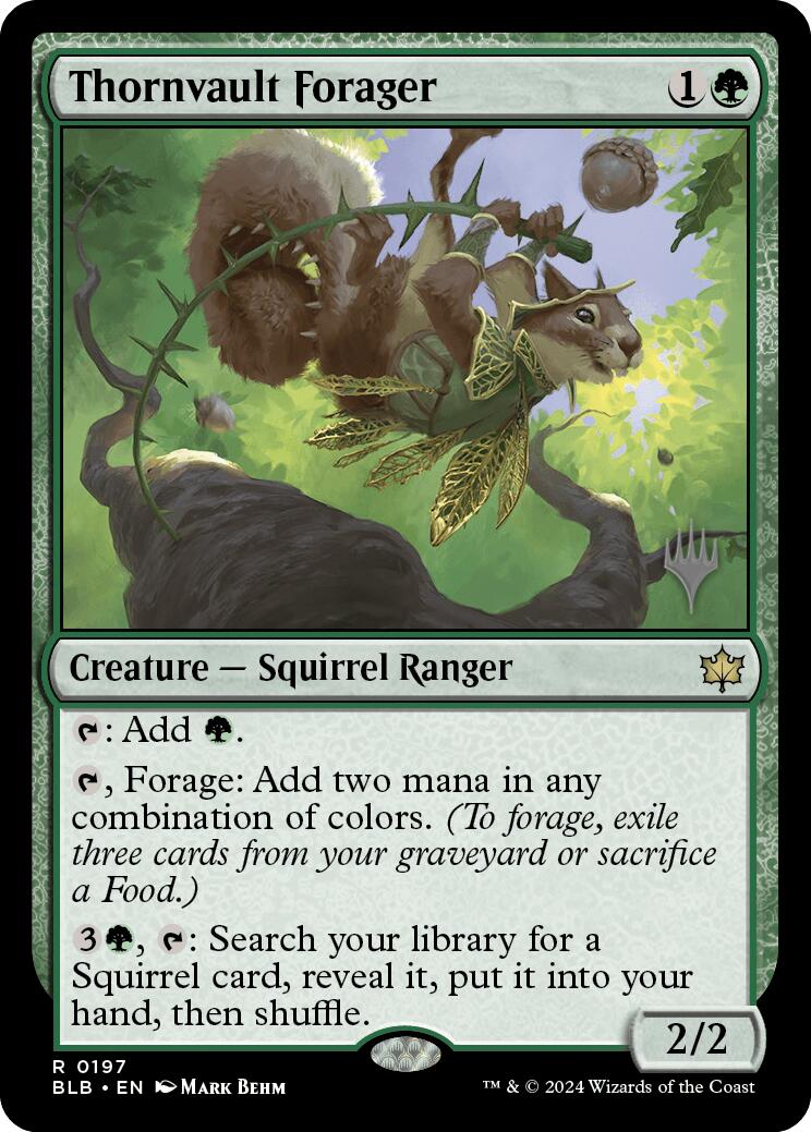 Thornvault Forager (Promo Pack) [Bloomburrow Promos] | Exor Games Summserside