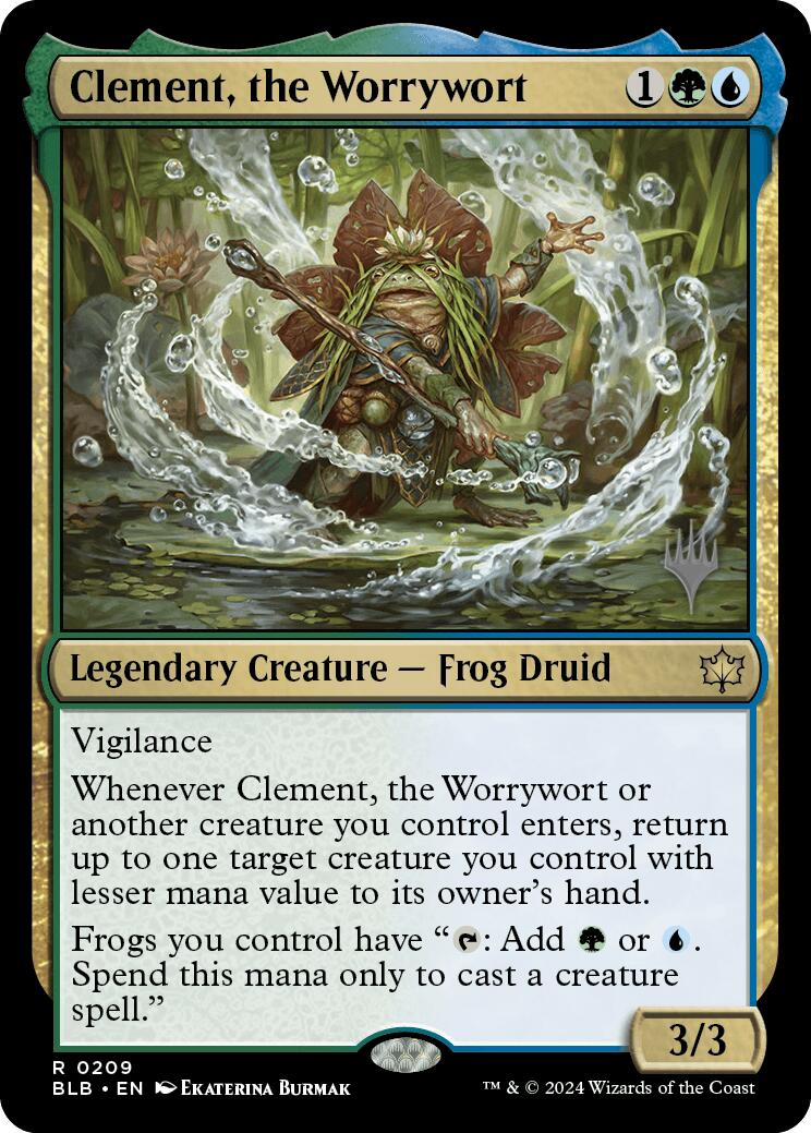 Clement, the Worrywort (Promo Pack) [Bloomburrow Promos] | Exor Games Summserside