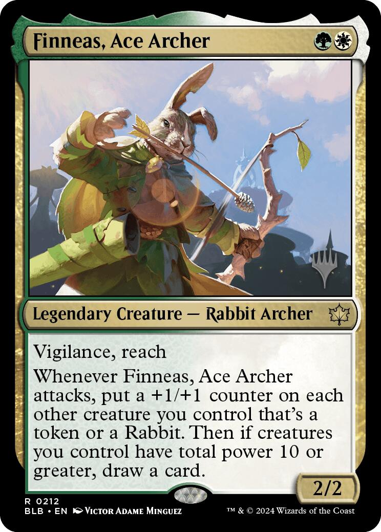 Finneas, Ace Archer (Promo Pack) [Bloomburrow Promos] | Exor Games Summserside