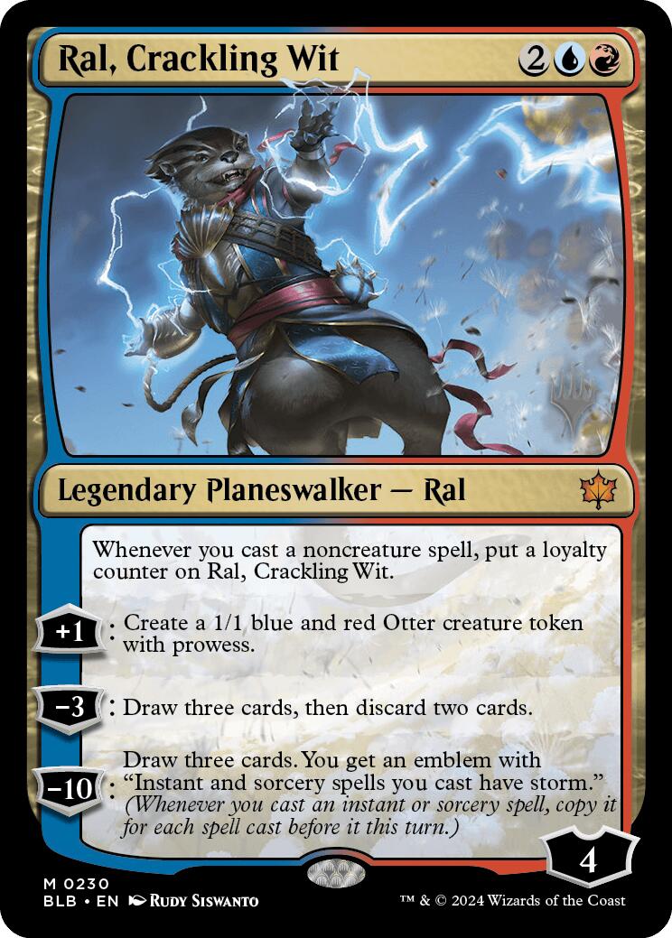 Ral, Crackling Wit (Promo Pack) [Bloomburrow Promos] | Exor Games Summserside