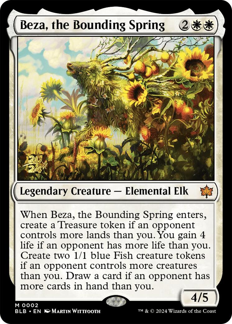 Beza, the Bounding Spring [Bloomburrow Prerelease Promos] | Exor Games Summserside