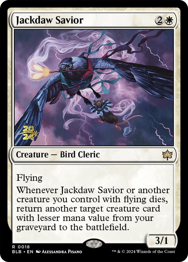 Jackdaw Savior [Bloomburrow Prerelease Promos] | Exor Games Summserside