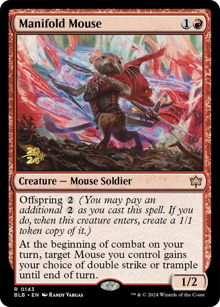 Manifold Mouse [Bloomburrow Prerelease Promos] | Exor Games Summserside