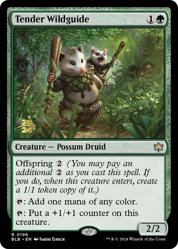 Tender Wildguide [Bloomburrow Prerelease Promos] | Exor Games Summserside