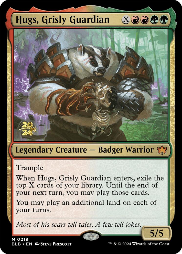 Hugs, Grisly Guardian [Bloomburrow Prerelease Promos] | Exor Games Summserside