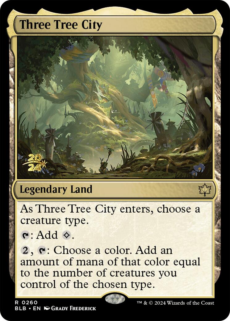 Three Tree City [Bloomburrow Prerelease Promos] | Exor Games Summserside