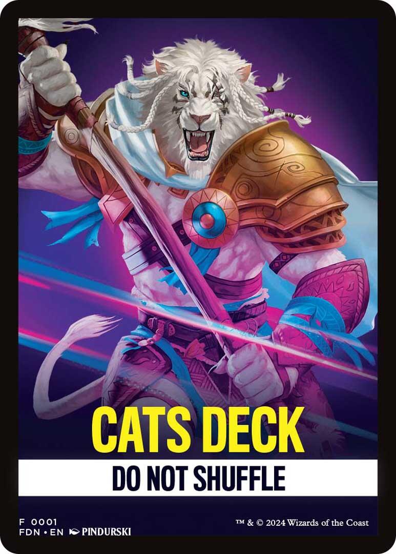 Cats Deck Theme Card [Foundations Jumpstart Front Cards] | Exor Games Summserside