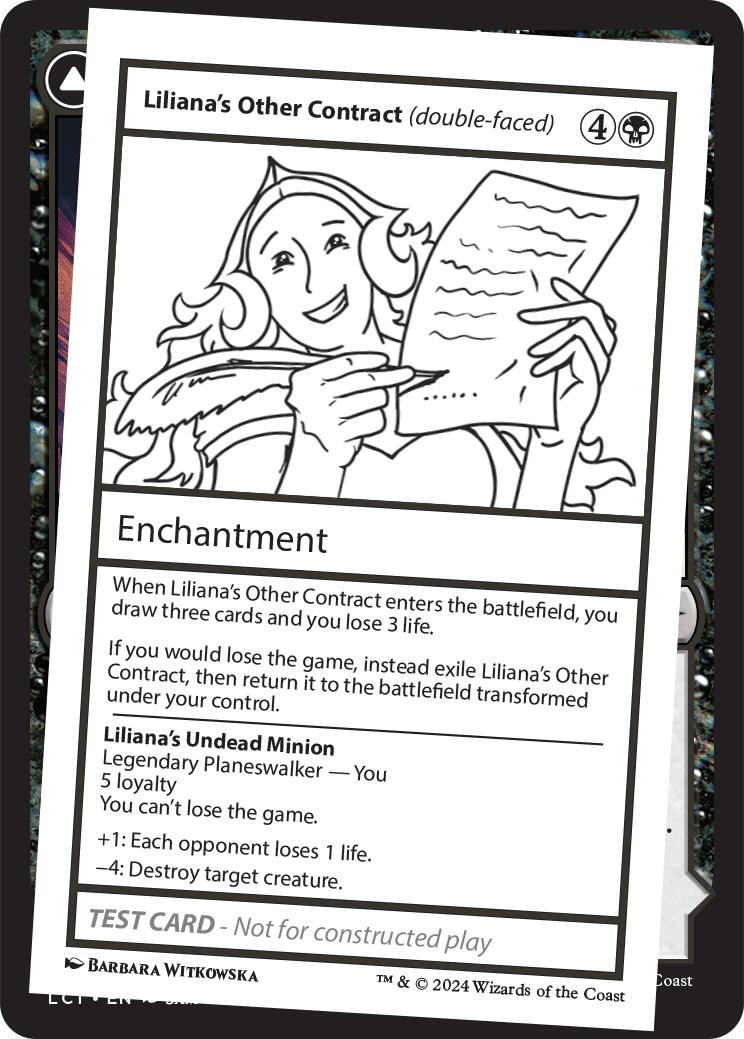 Liliana's Other Contract (double-faced) [Mystery Booster 2 Playtest Cards] | Exor Games Summserside