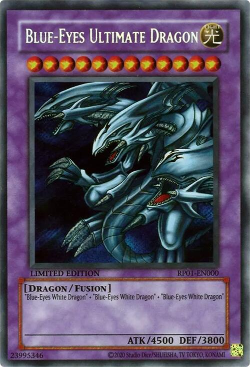Blue-Eyes Ultimate Dragon [RP01-EN000] Secret Rare | Exor Games Summserside