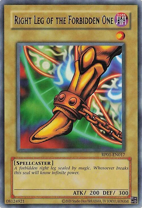 Right Leg of the Forbidden One [RP01-EN017] Rare | Exor Games Summserside