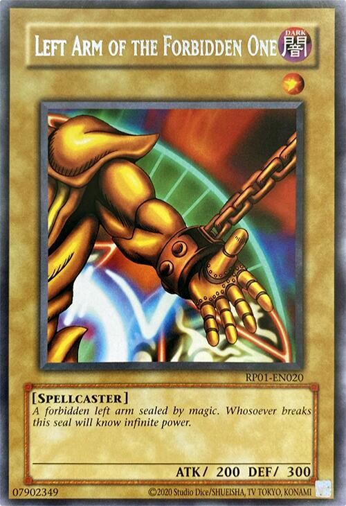 Left Arm of the Forbidden One [RP01-EN020] Rare | Exor Games Summserside