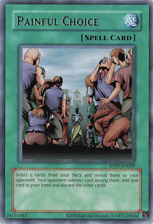 Painful Choice [RP01-EN059] Rare | Exor Games Summserside