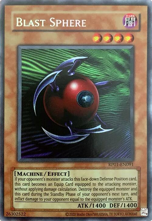Blast Sphere [RP01-EN091] Secret Rare | Exor Games Summserside