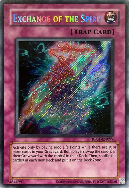 Exchange of the Spirit [RP01-EN099] Secret Rare | Exor Games Summserside