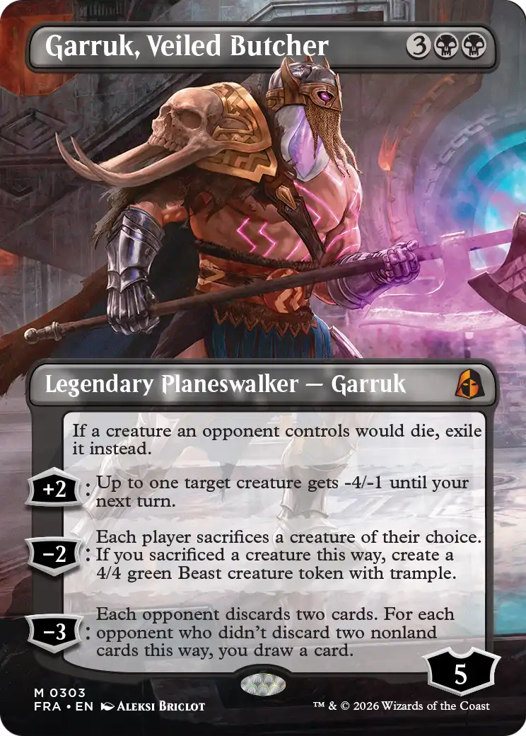 Garruk, Veiled Butcher (Borderless) [Reality Fracture] | Exor Games Summserside