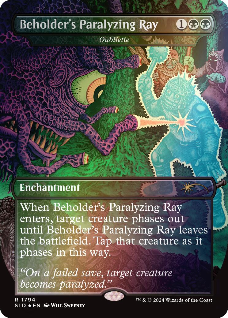 Beholder's Paralyzing Ray - Oubliette (Rainbow Foil) [Secret Lair Drop Series] | Exor Games Summserside