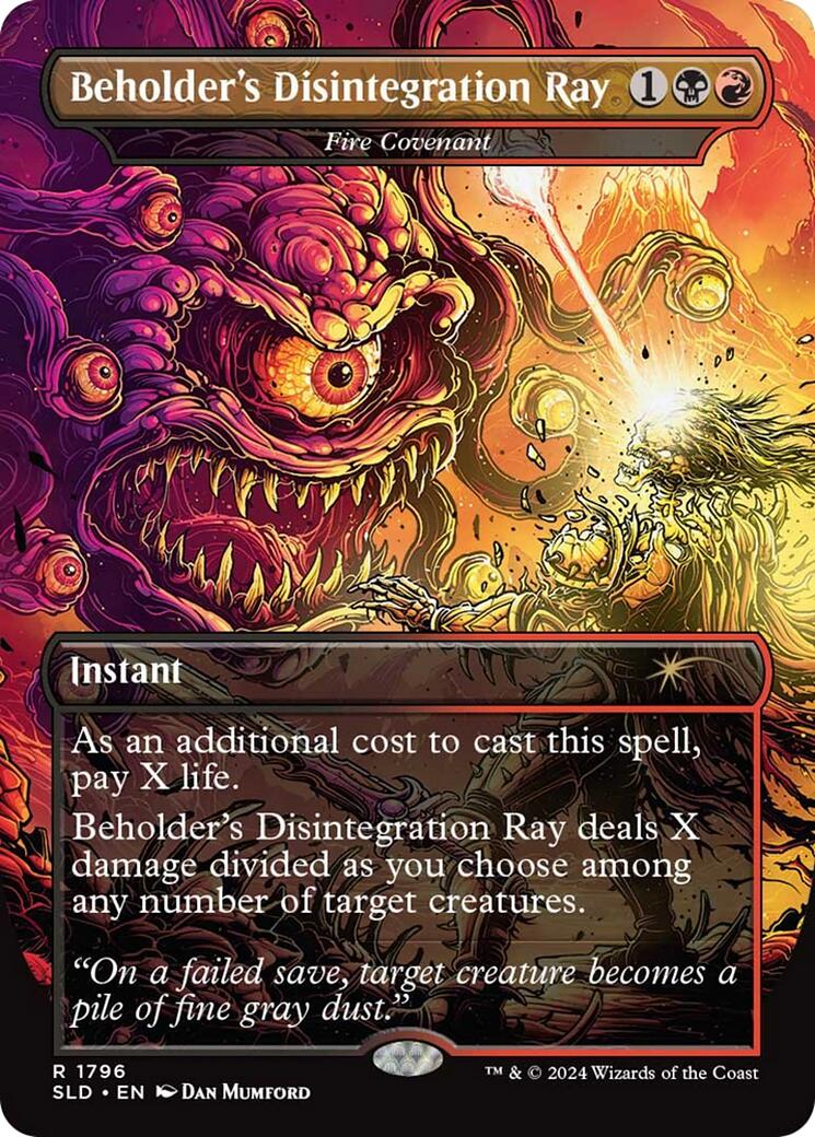 Beholder's Disintegration Ray - Fire Covenant [Secret Lair Drop Series] | Exor Games Summserside