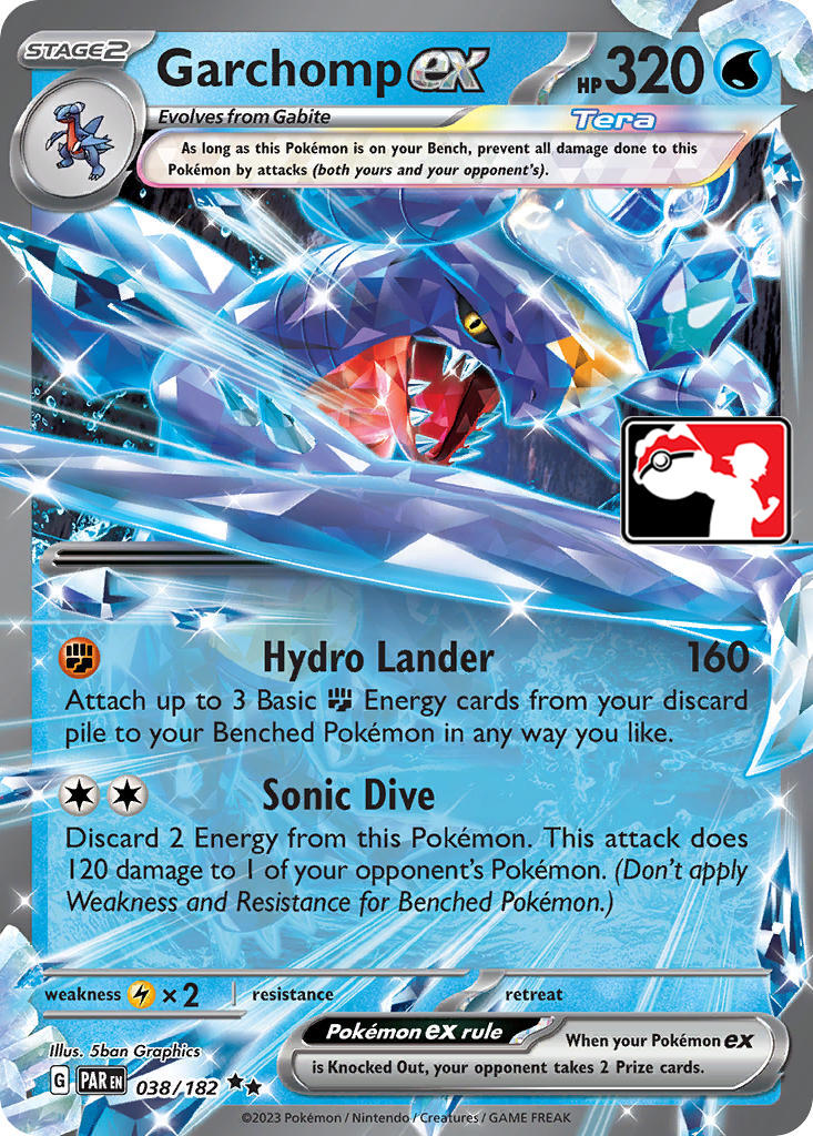 Garchomp ex (038/182) [Prize Pack Series Five] | Exor Games Summserside