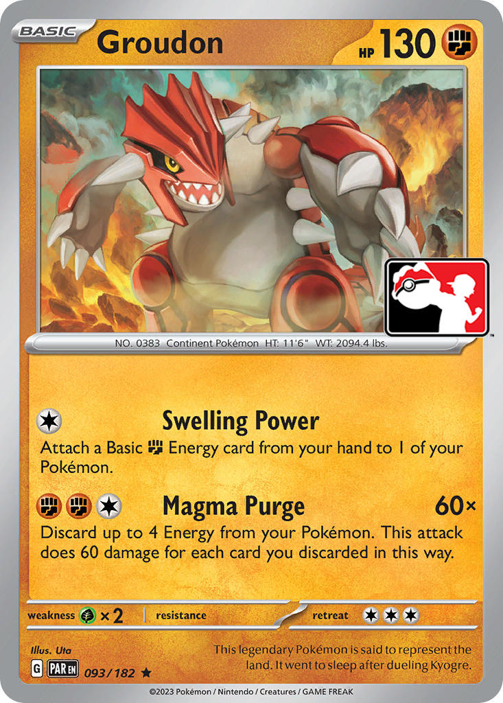 Groudon (093/182) [Prize Pack Series Five] | Exor Games Summserside