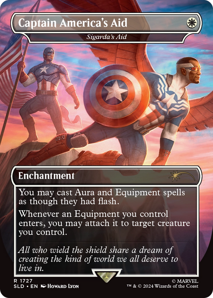 Captain America's Aid - Sigarda's Aid (Rainbow Foil) [Secret Lair Drop Series] | Exor Games Summserside