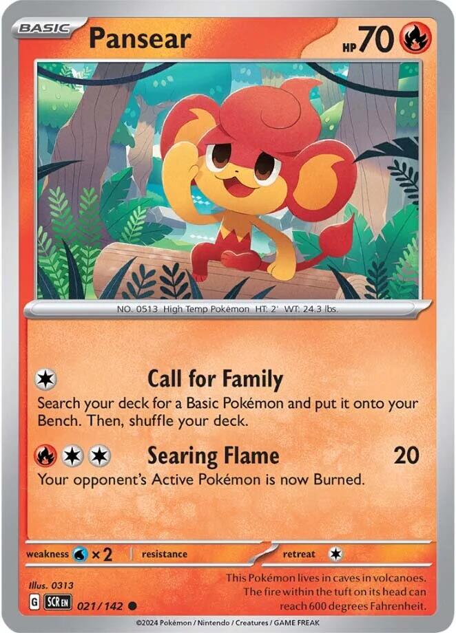 Pansear (021/142) [Scarlet & Violet: Stellar Crown] | Exor Games Summserside