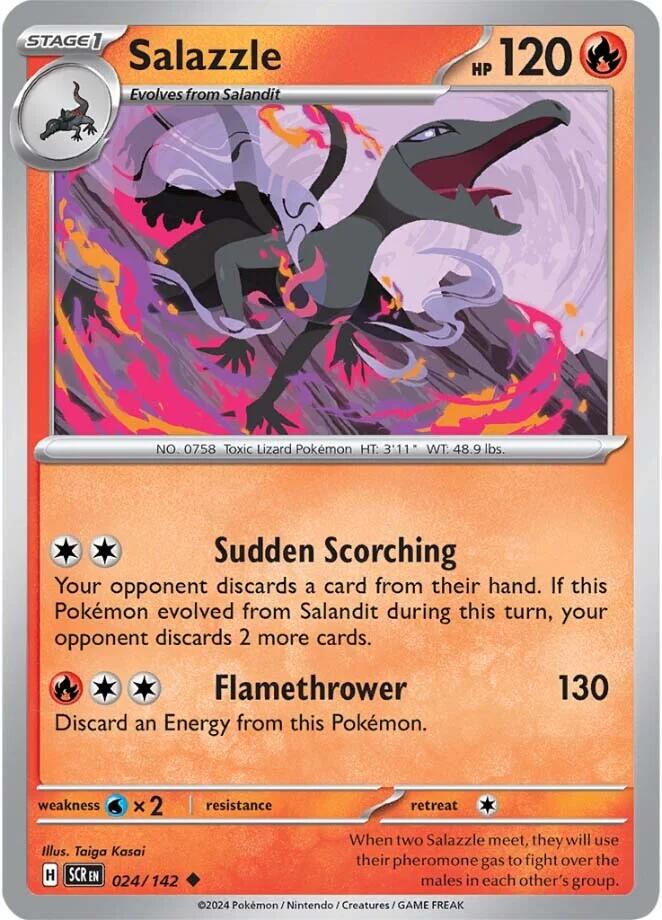 Salazzle (024/142) [Scarlet & Violet: Stellar Crown] | Exor Games Summserside